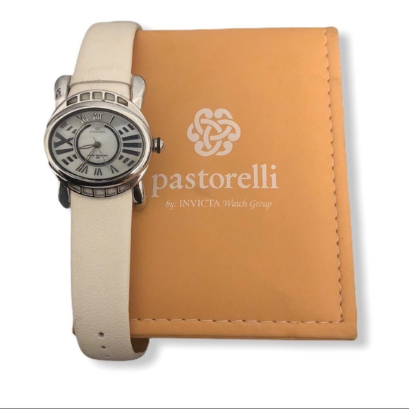 Pastorelli by Invicta White Genuine Leather Watch - Picture 1 of 7